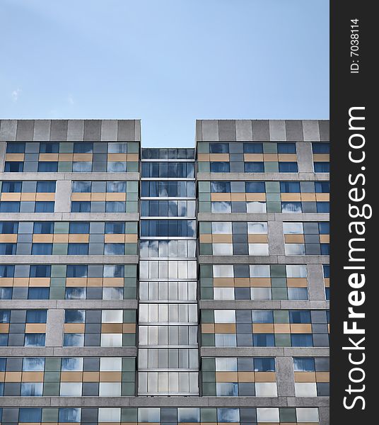 Clouds Reflected Building Windows