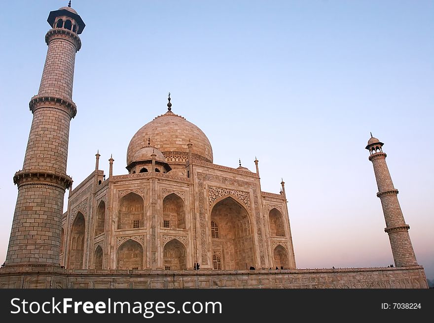 Taj Mahal at the morning time