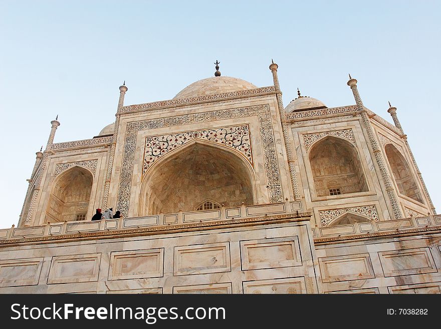 Taj Mahal at the morning time