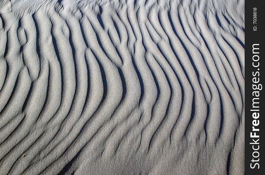 Wind generated sand pattern