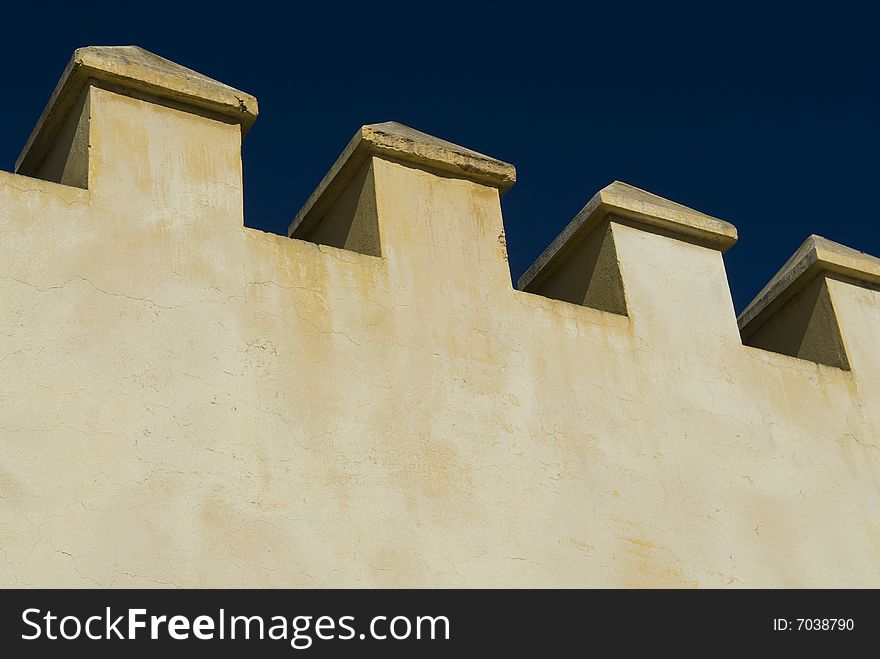 Wall around the Palace grounds in Fez, morocco