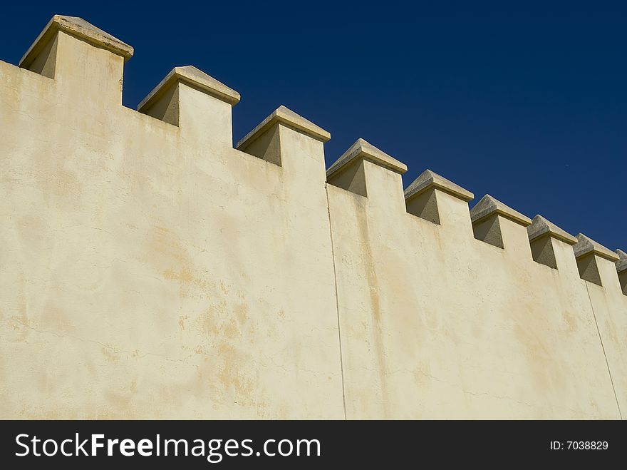 Wall around the Palace grounds in Fez, morocco