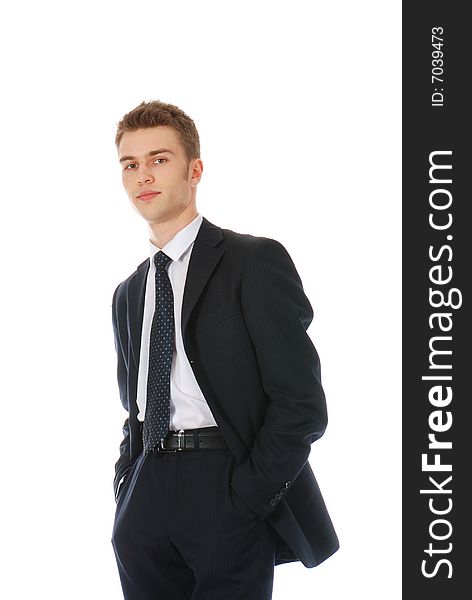 Young and successfull businessman posing. Young and successfull businessman posing