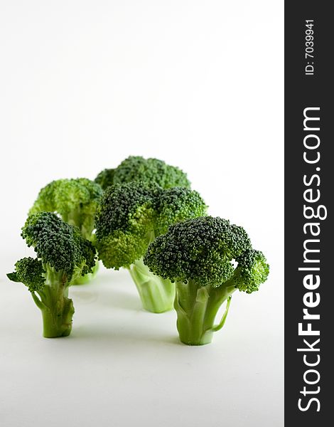 Close-up of stalks of broccoli. Close-up of stalks of broccoli