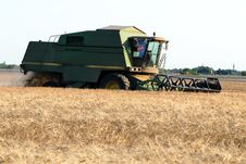 Free Combine At Farmland Royalty Free Stock Image - 7041556