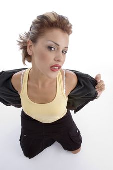 High Angle View Of Gorgeous Woman Stock Images High Angle View Of Gorgeous Woman Stock Images