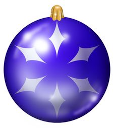 Blue Christmas Ball Stock Photography Blue Christmas Ball Stock Photography