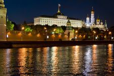 Moscow Kremlin At Night Stock Photo Moscow Kremlin At Night Stock Photo