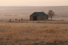 Stone Barn At Dawn Stock Photos Stone Barn At Dawn Stock Photos