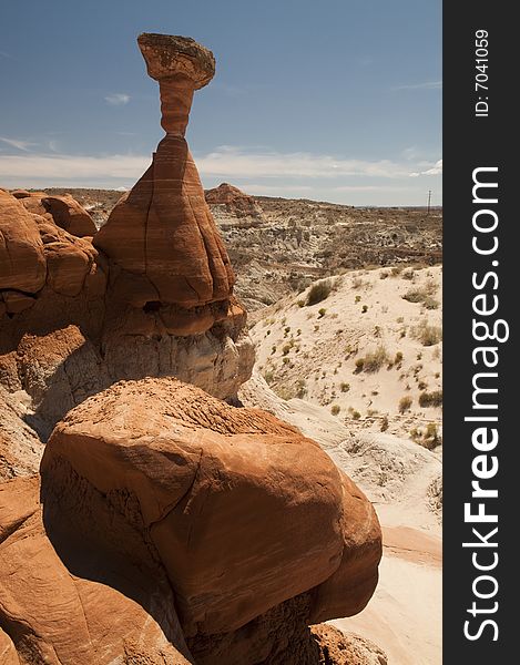 Interesting rock formation in Paria Wilderness, Utah. Interesting rock formation in Paria Wilderness, Utah