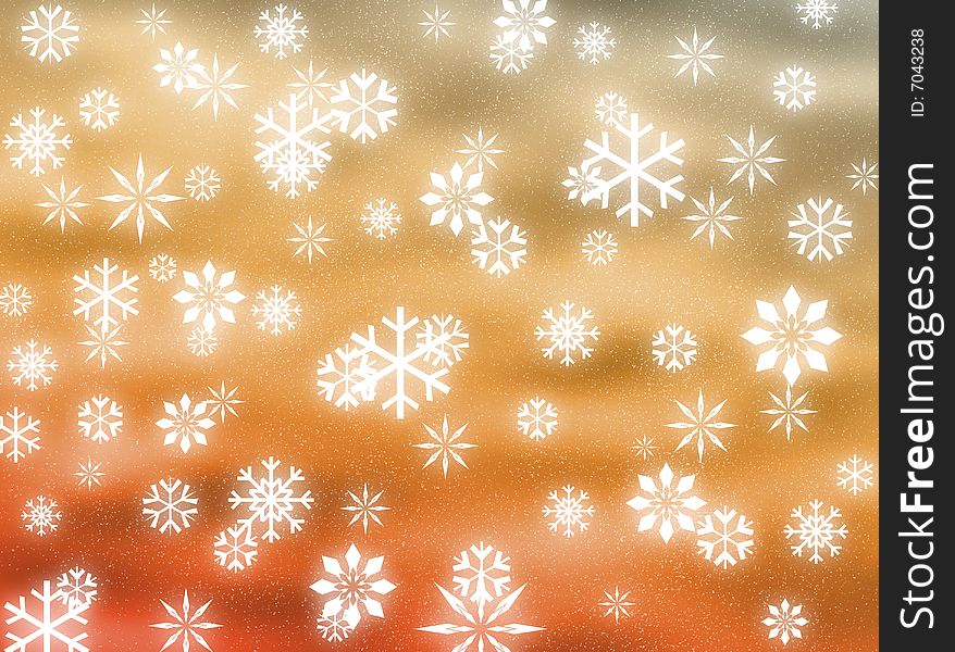 Snowflakes falling to represent winter and seasonal period. Snowflakes falling to represent winter and seasonal period