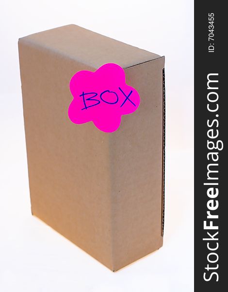 Open cardboard box white backgrounds - isolated