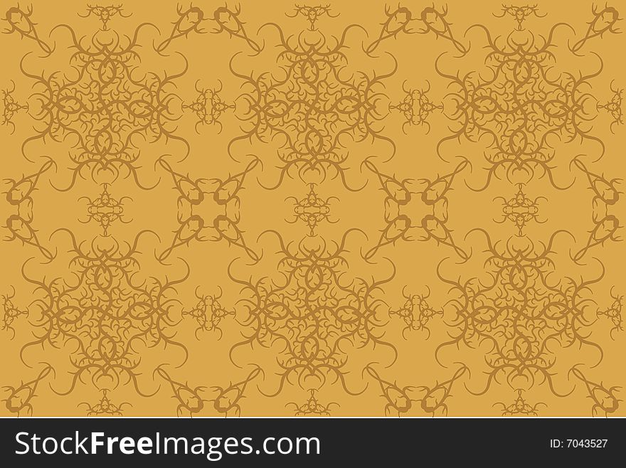 Seamless background with floral elements. Additional vector format in EPS (v.8).