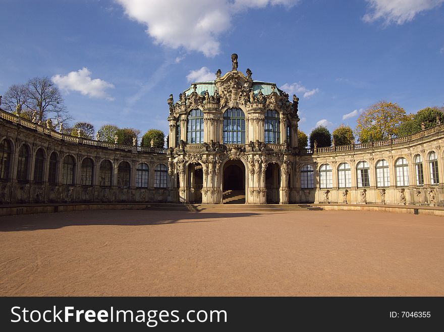 Zwinger palace in Dresden, horizontal