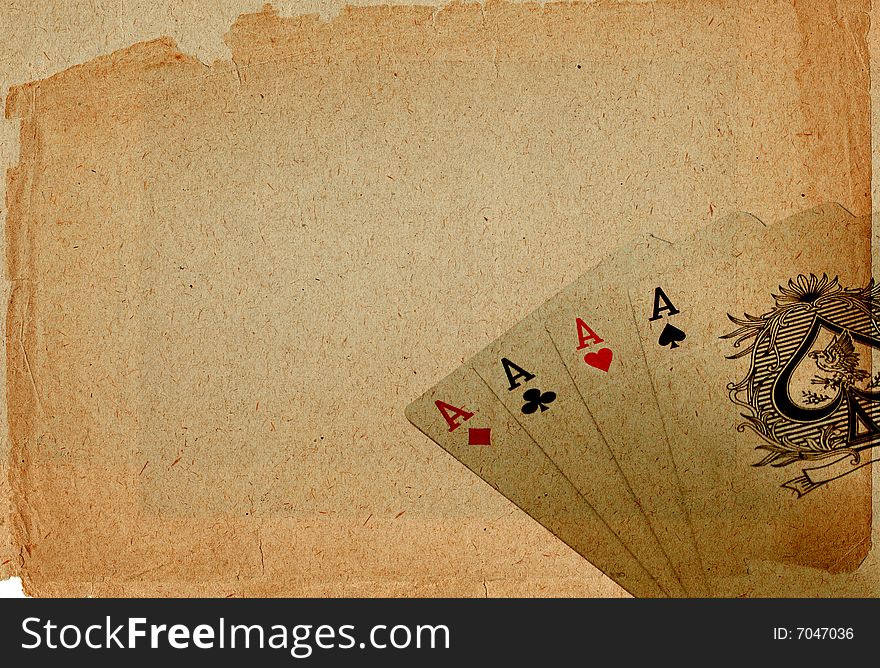 Playing cards design as a background. Playing cards design as a background