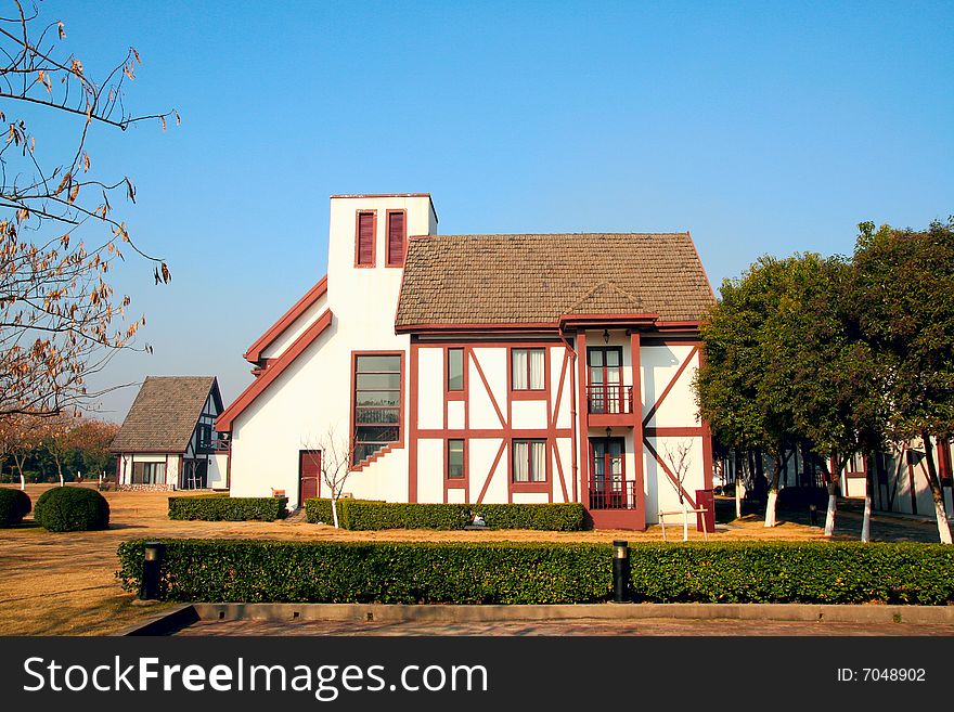 House in residential area