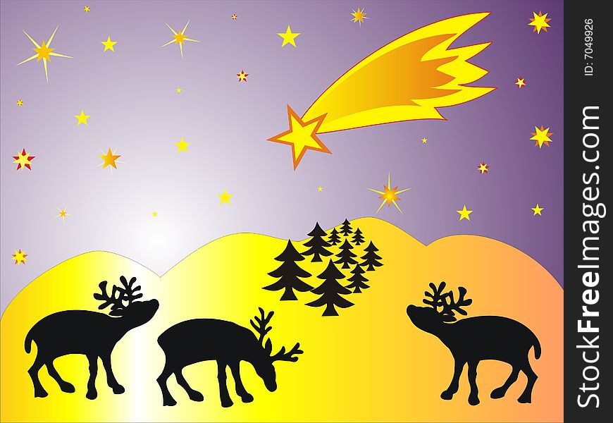Christmas night - Fall of the Vithleem star