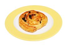 Danish On Plate Royalty Free Stock Photography