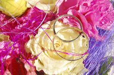 Wedding Rings On The Bouquet Stock Images Wedding Rings On The Bouquet Stock Images