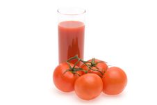 Glass Of Tomato Juice And Tomatoes Royalty Free Stock Image Glass Of Tomato Juice And Tomatoes Royalty Free Stock Image