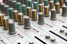 Audio Mixing Board Stock Image Audio Mixing Board Stock Image