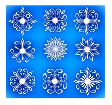 Winter Snowflakes Stock Images