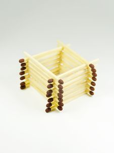 House Of Matches Royalty Free Stock Image
