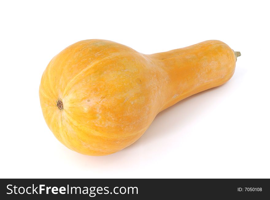 Isolated pumpkin on white background, raw food
