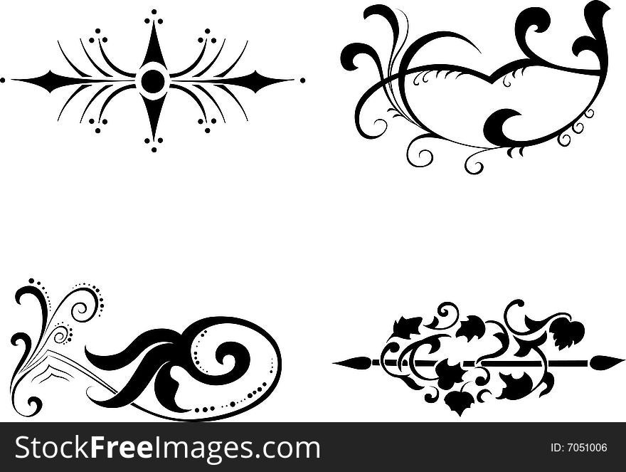 Vintage patterns for design. Vector illustration