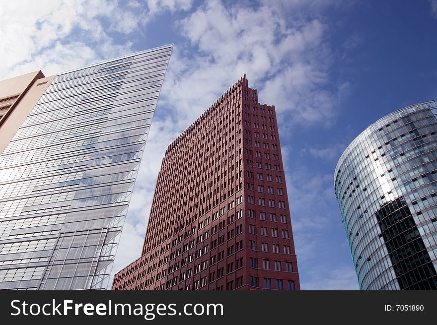 modern skyscrapers on Potsdamer Platz, Berlin