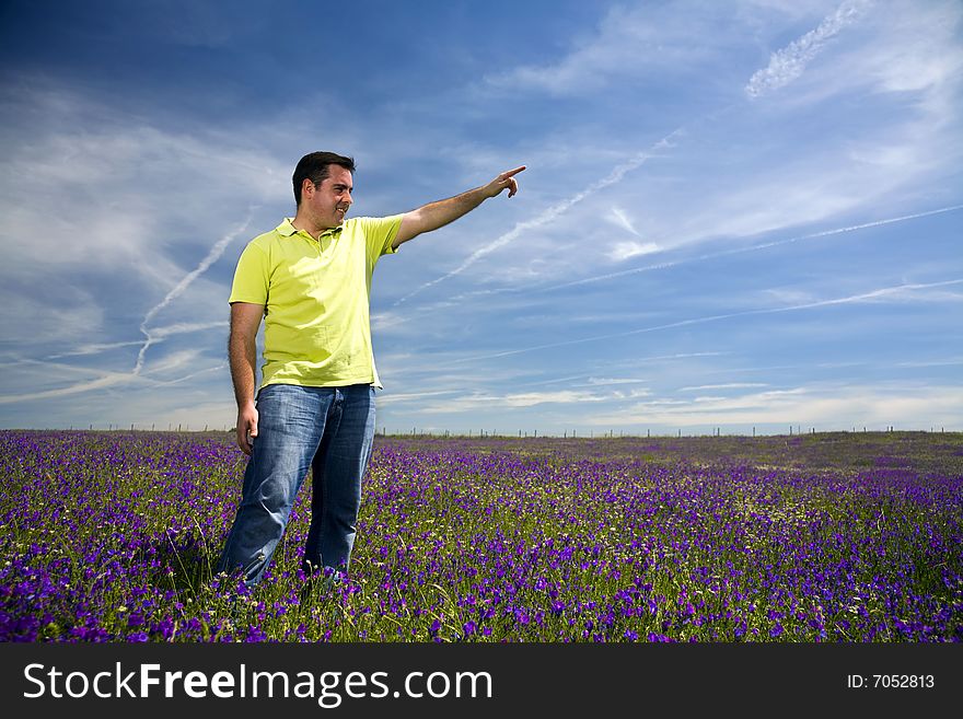 Young Man In A Field