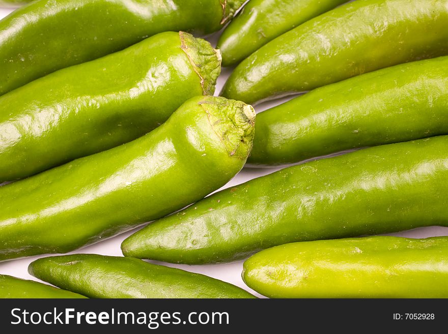 Green Hot Peppers