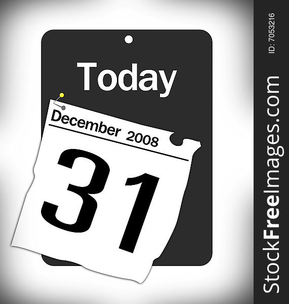 Last day of the year, calendar date December 31. Last day of the year, calendar date December 31