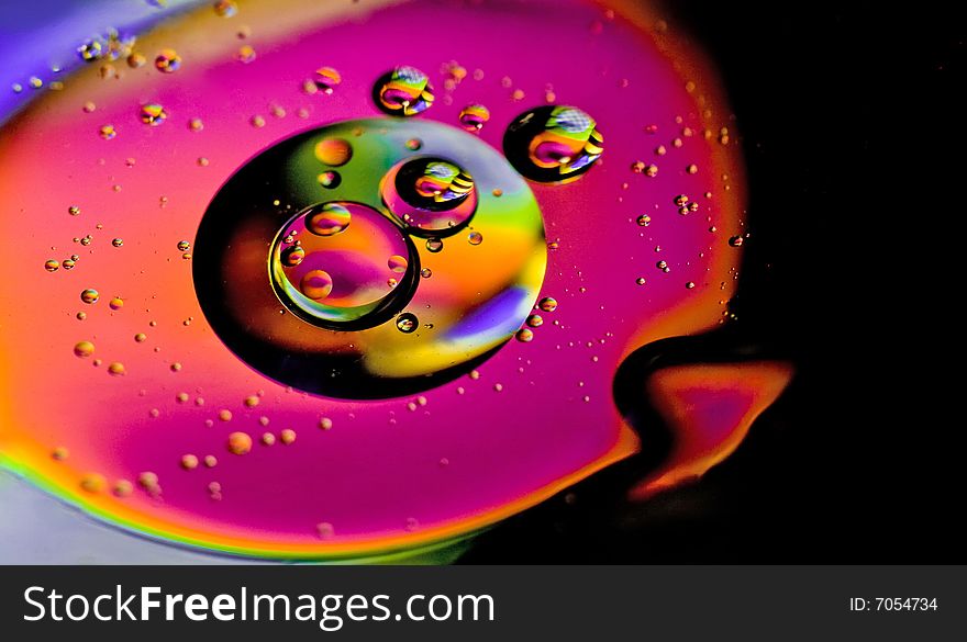 Macro picture of bubbles on colour background. Macro picture of bubbles on colour background