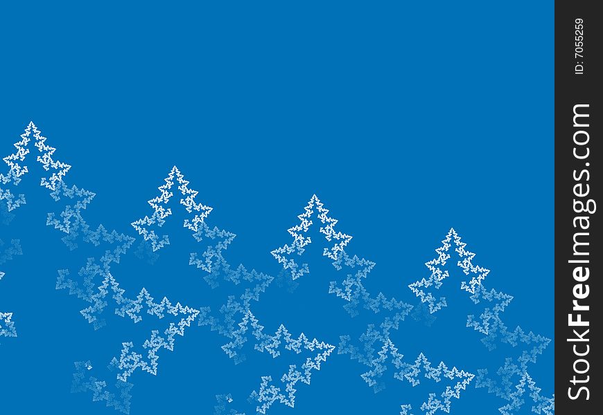 Illustration of abstract winter design