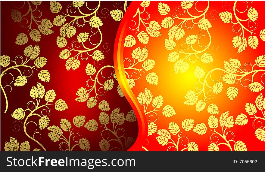 Beautiful floral background, vector illustration