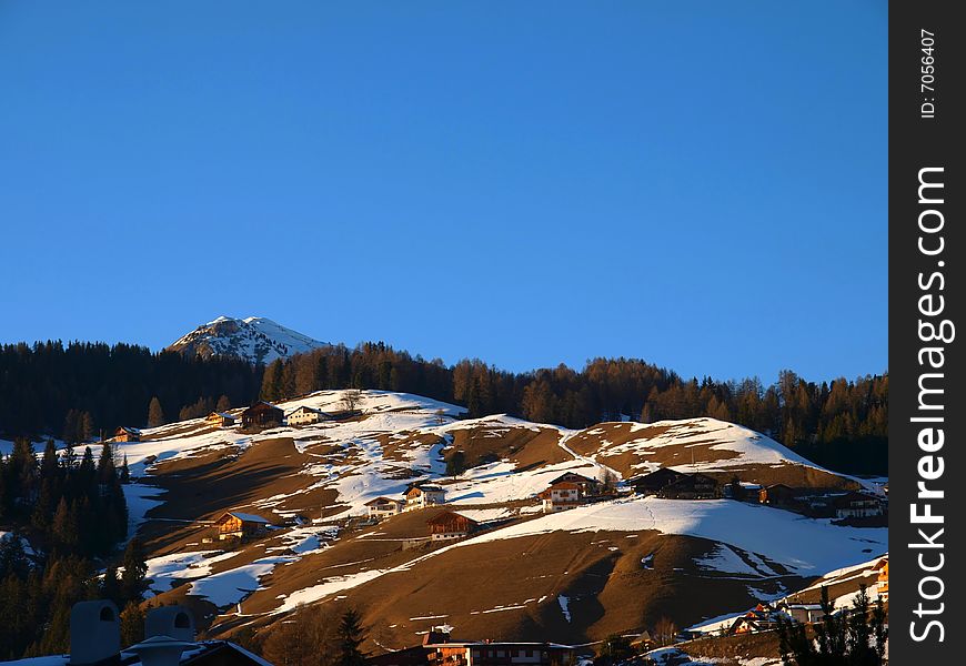 A wondeful shot of a mountain landscape