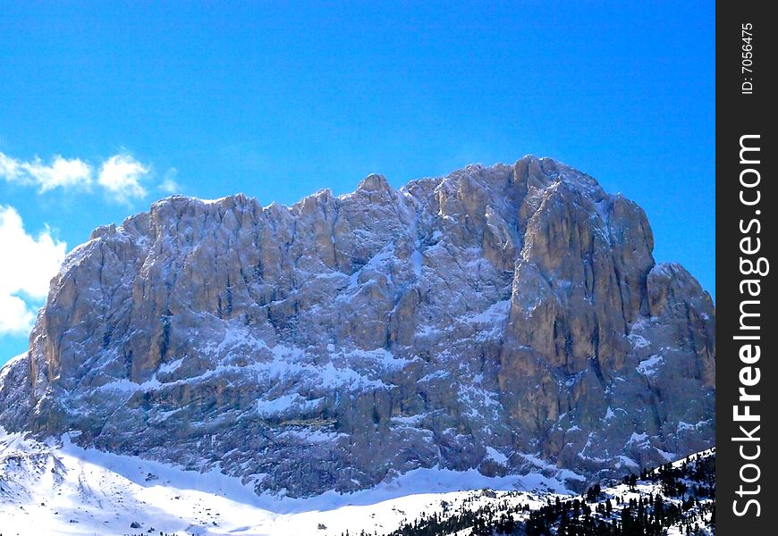 Beautiful mountain in Selva Gardena Italy. Beautiful mountain in Selva Gardena Italy