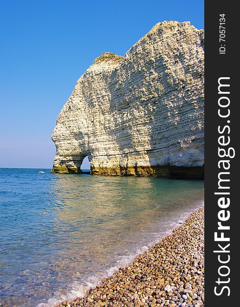 Picorial scene of Etertat rocks - Normandy. Picorial scene of Etertat rocks - Normandy