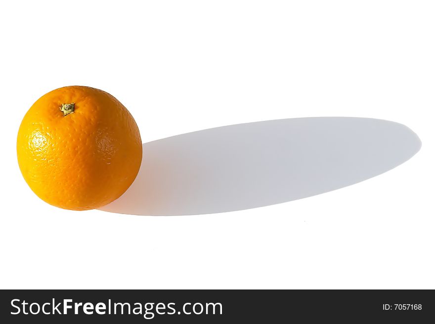Orange on white background - isolated