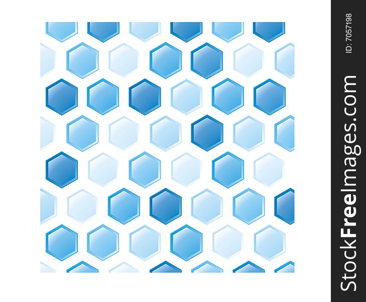 Background pattern illustrating blue lined hexagons with edges. Background pattern illustrating blue lined hexagons with edges