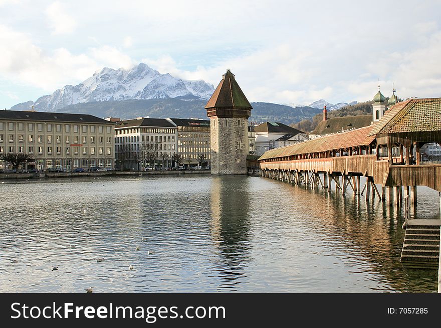 The charming city of Lucern in Switzerland. The charming city of Lucern in Switzerland