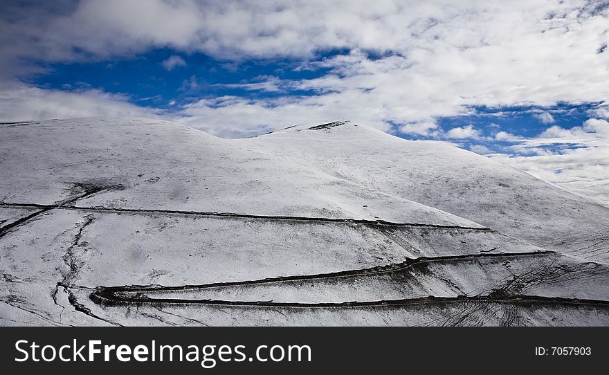 Snow mountains in the southwest of china