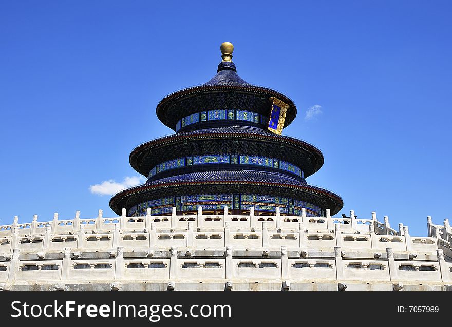 Chinese Ancient Building In Heaven Temple