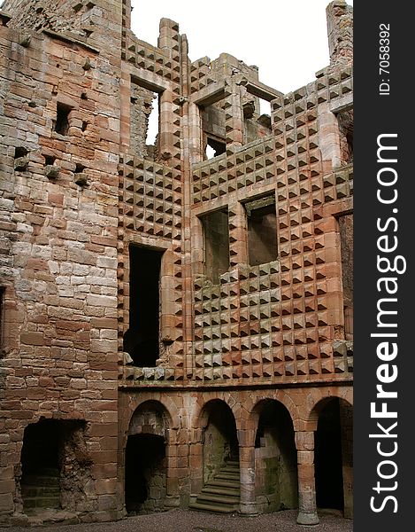 Ruins of the scottisch crichton castle