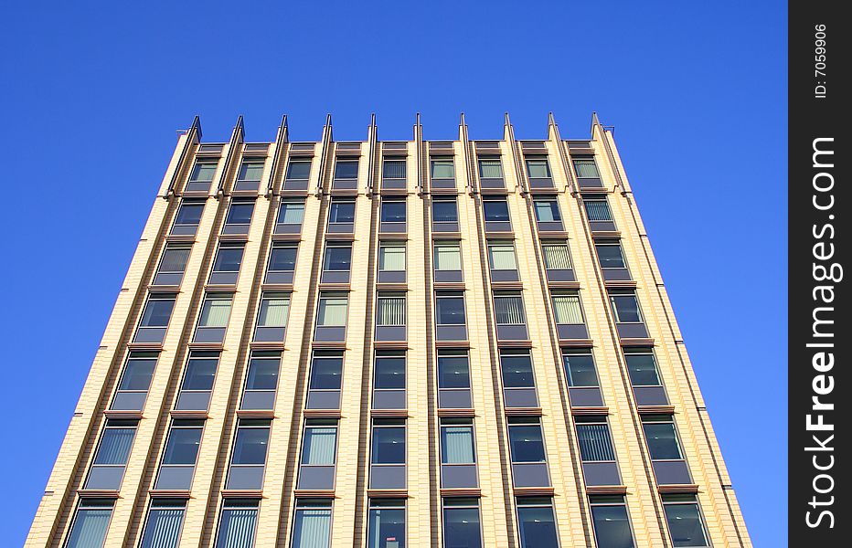 Office block in a downtown location on a sunny day.