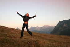 Jumping Girl Stock Image Jumping Girl Stock Image