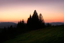 Evening In Alps Royalty Free Stock Photography