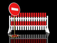 Traffic Fence Stock Photography