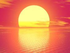 Red Sunset Royalty Free Stock Photo Red Sunset Royalty Free Stock Photo